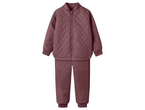 Name It termo sæt rose brown med forstærkninger set forfra